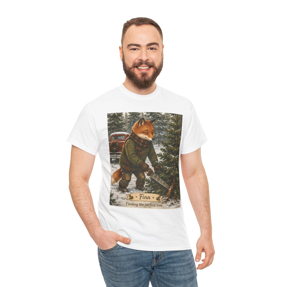 Finn’s Cozy Christmas Tree Adventure T-Shirt