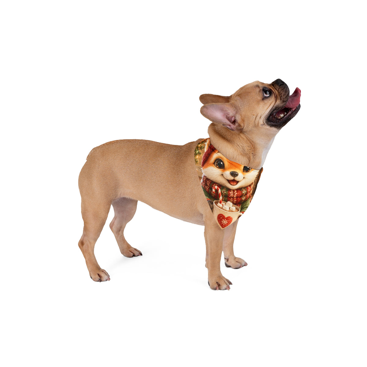Christmas Pet Bandana for Dogs & Cats – Festive Holiday Accessory, 2 Sizes | Lil Pip's Kozy Fox Cottage Collection