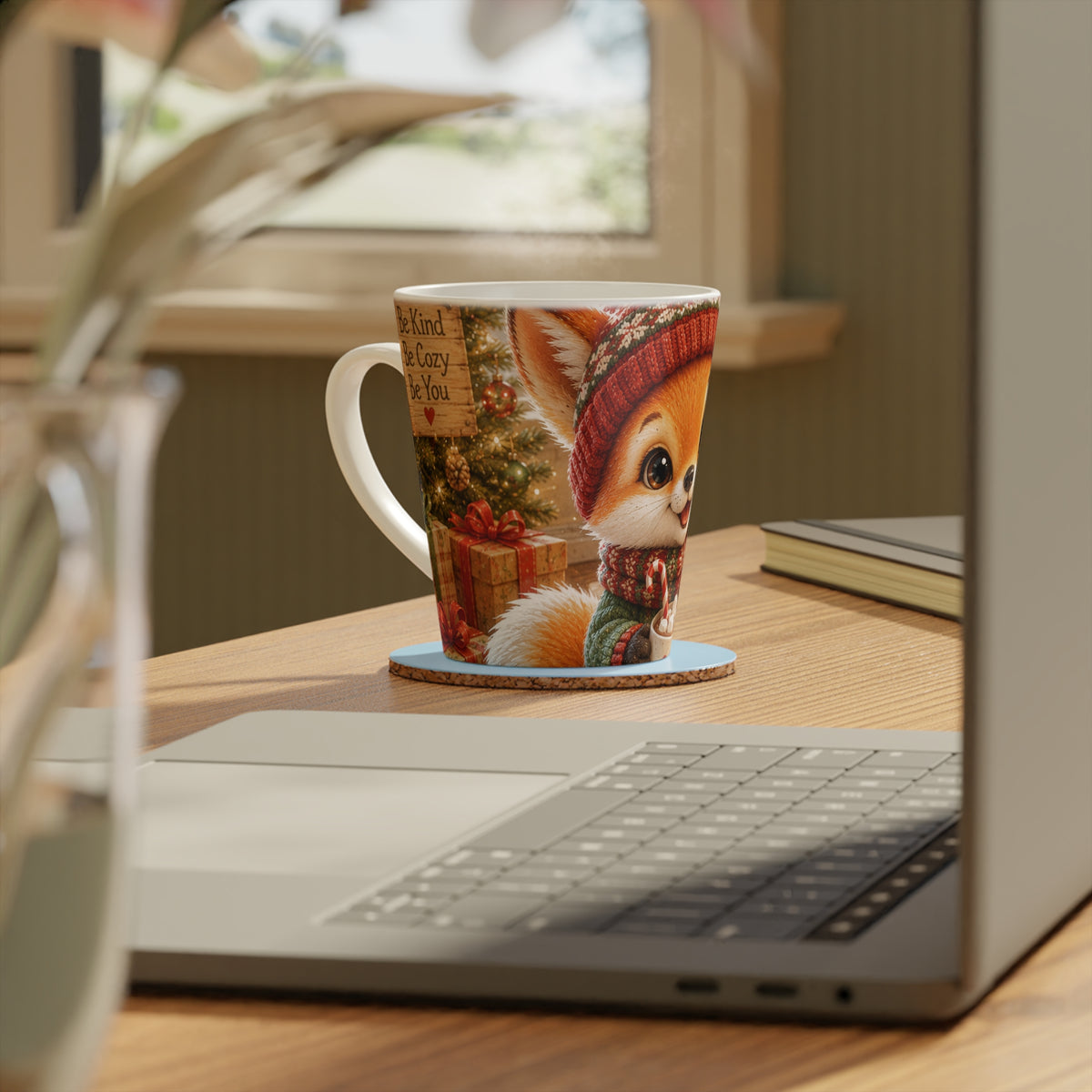 Christmas Latte Mug – Cozy Holiday Coffee Mug Gift | Lil Pip's Kozy Fox Cottage