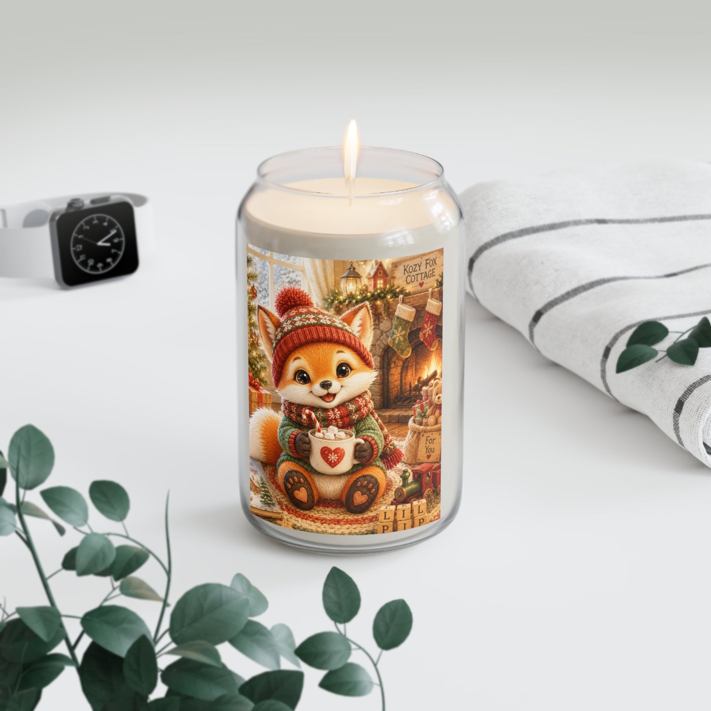 Christmas Soy Candle – Scented Holiday Candle Gift | Lil Pip's Kozy Fox Cottage