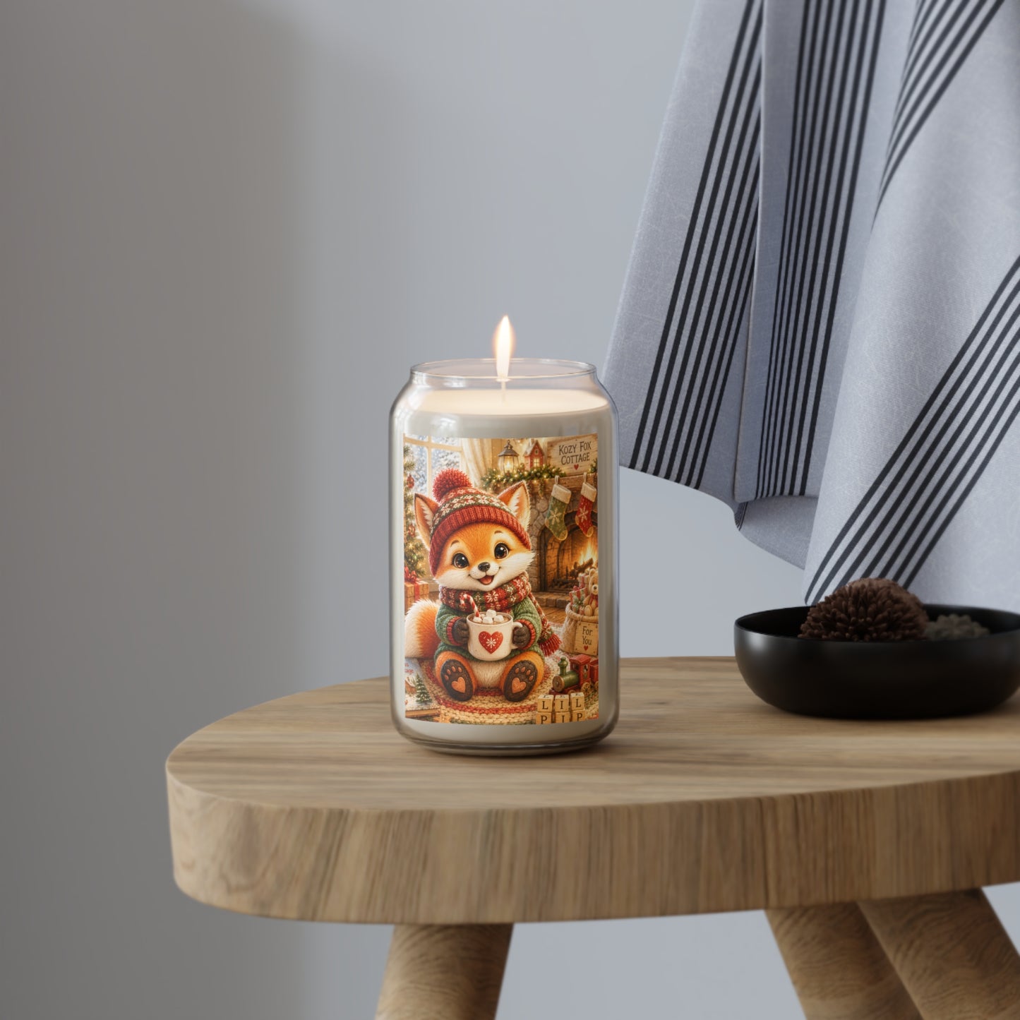 Christmas Soy Candle – Scented Holiday Candle Gift | Lil Pip's Kozy Fox Cottage