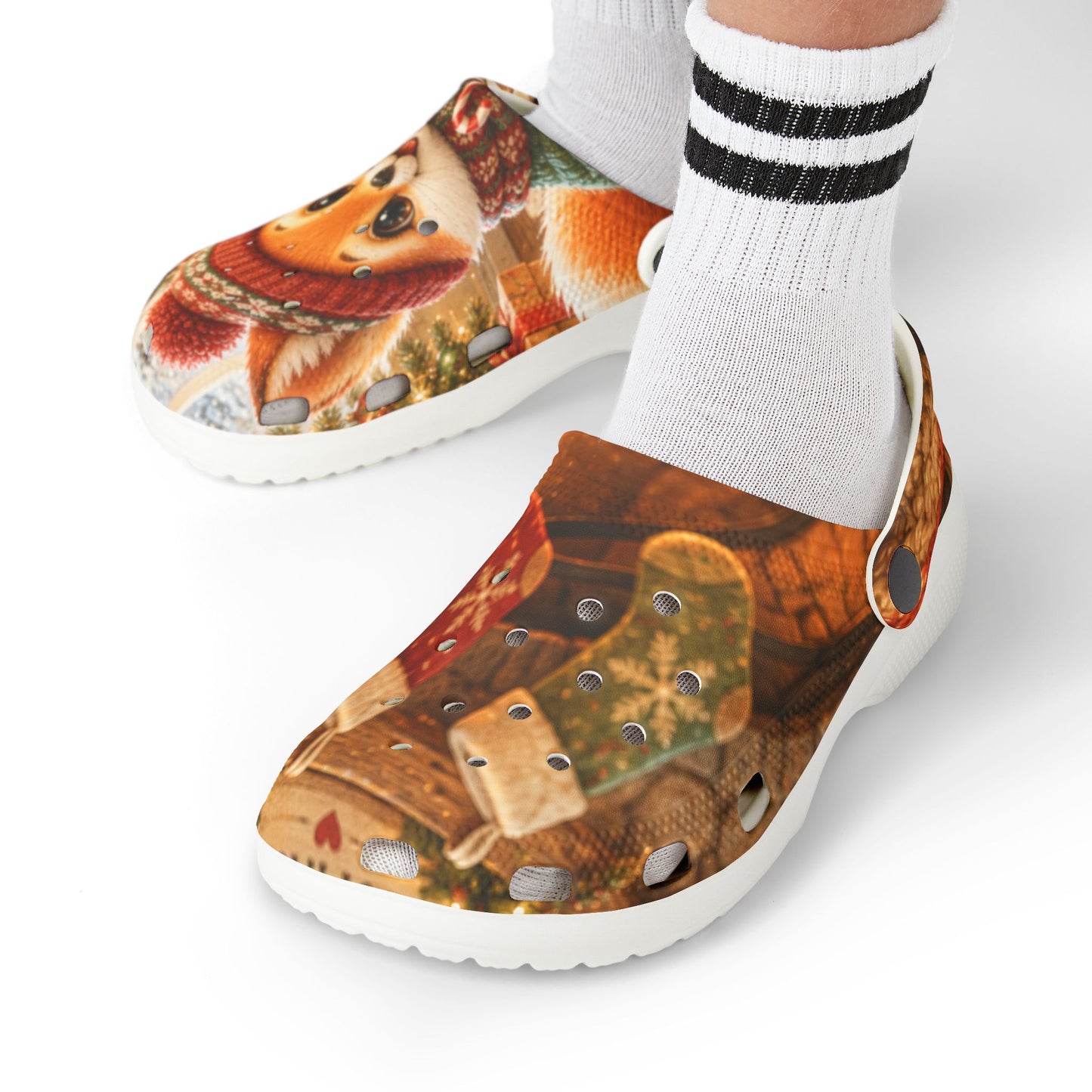 Christmas Kids' Clogs – Festive Holiday Shoes for Children | Lil Pip's Kozy Fox Cottage