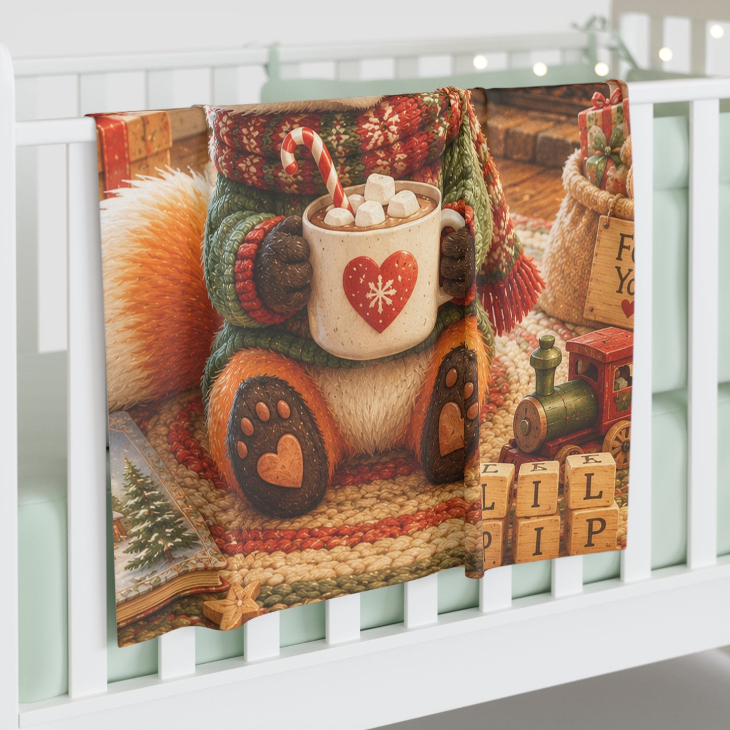 Lil Pip’s Baby’s First Christmas Swaddle Blanket
