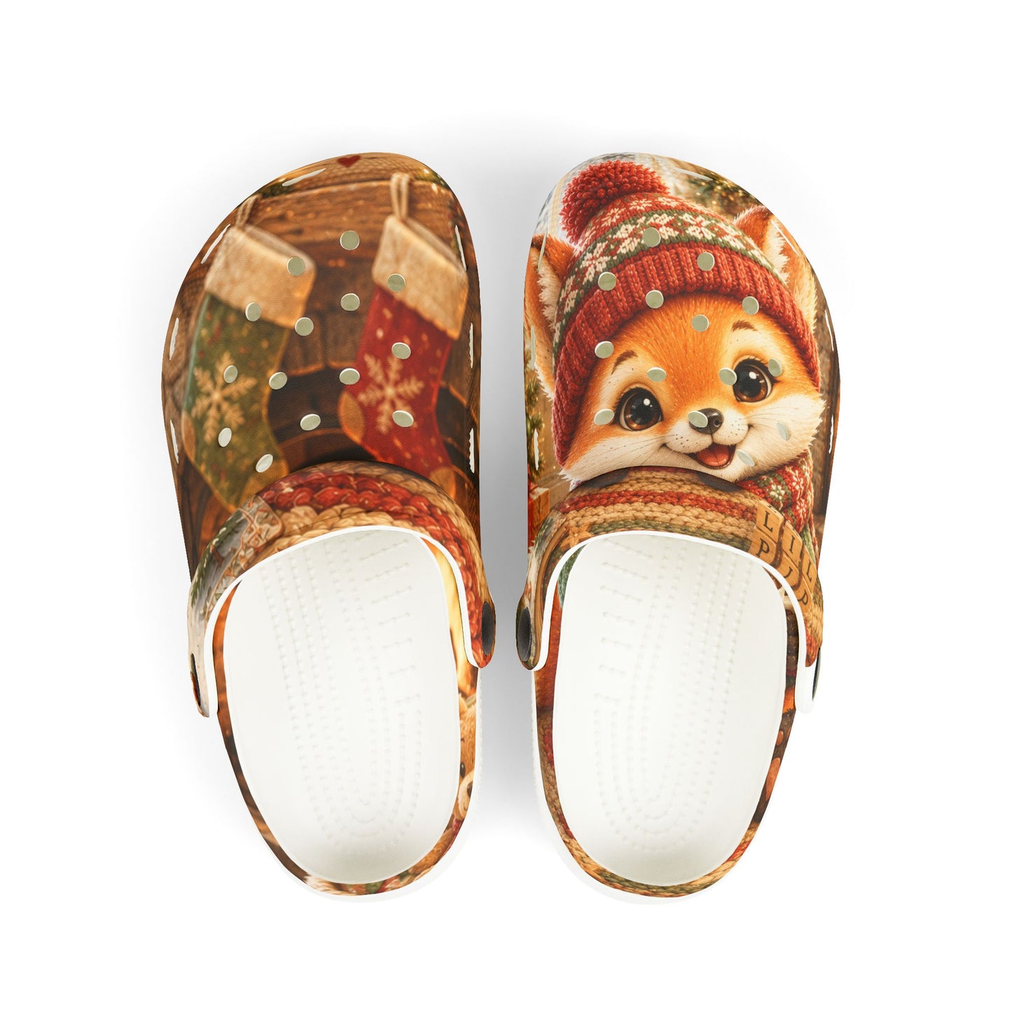 Christmas Kids' Clogs – Festive Holiday Shoes for Children | Lil Pip's Kozy Fox Cottage
