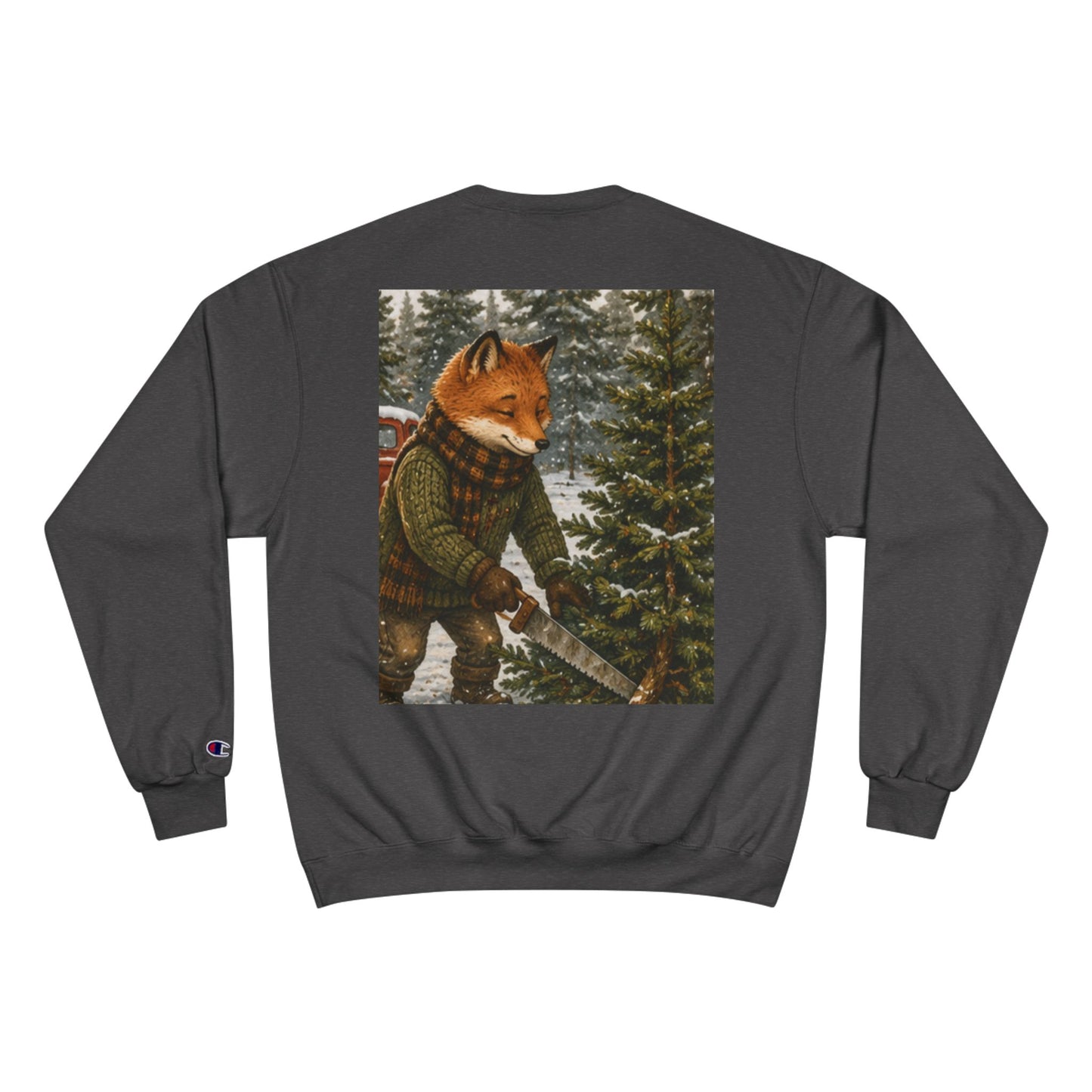 Finn’s Cozy Christmas Tree Adventure Champion Sweatshirt