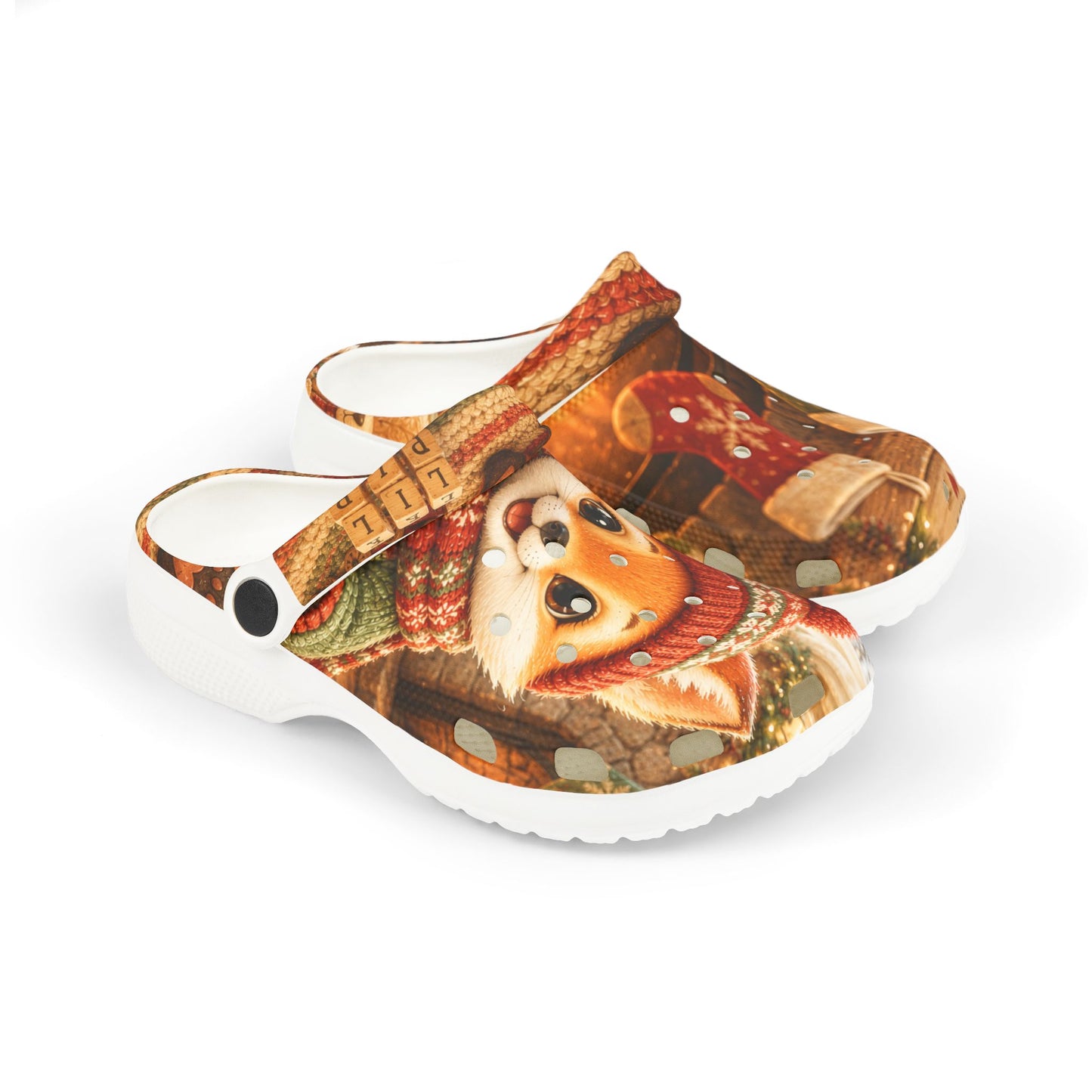 Christmas Kids' Clogs – Festive Holiday Shoes for Children | Lil Pip's Kozy Fox Cottage