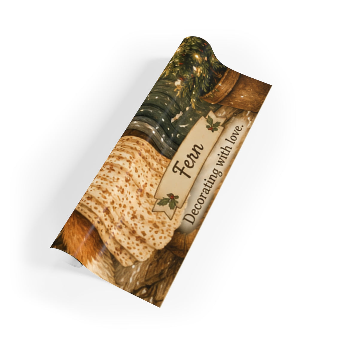 Fern’s Cozy Christmas Welcome Home Gift Wrapping Paper