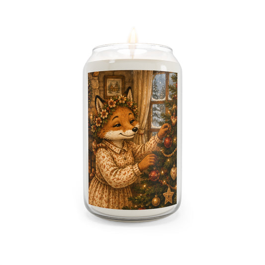 Christmas Tree Scented Soy Candle – Woodland Holiday Candle Gift | Fern's Kozy Fox Cottage