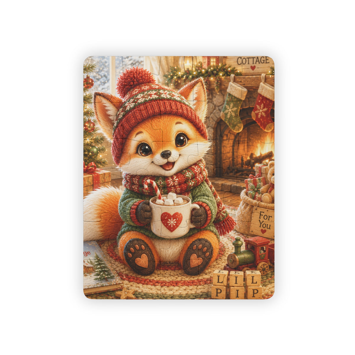 Lil Pip’s Cozy Christmas 30-Piece Kids’ Puzzle