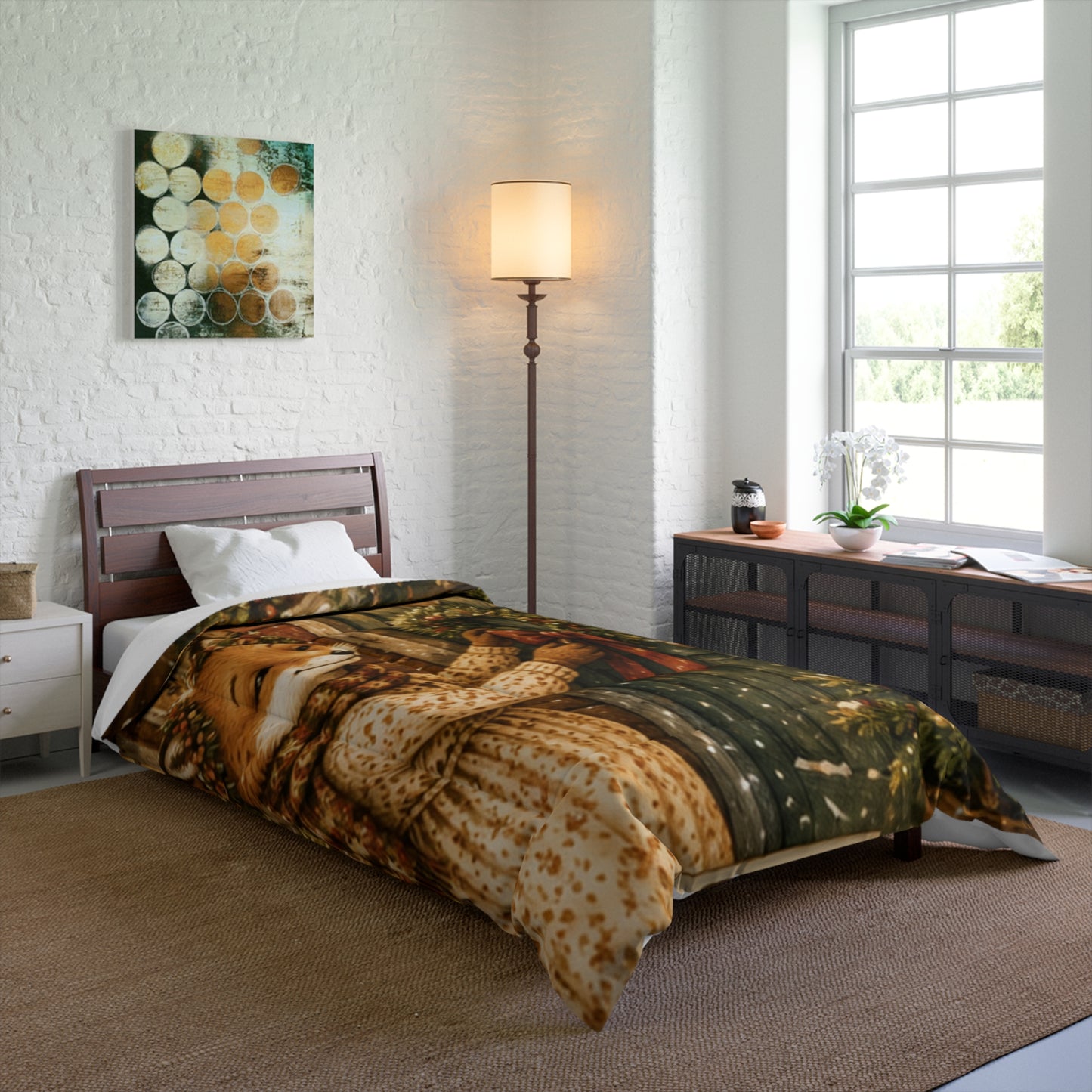 Christmas Comforter – Cozy Welcome Home Holiday Bedding | Fern's Kozy Fox Cottage
