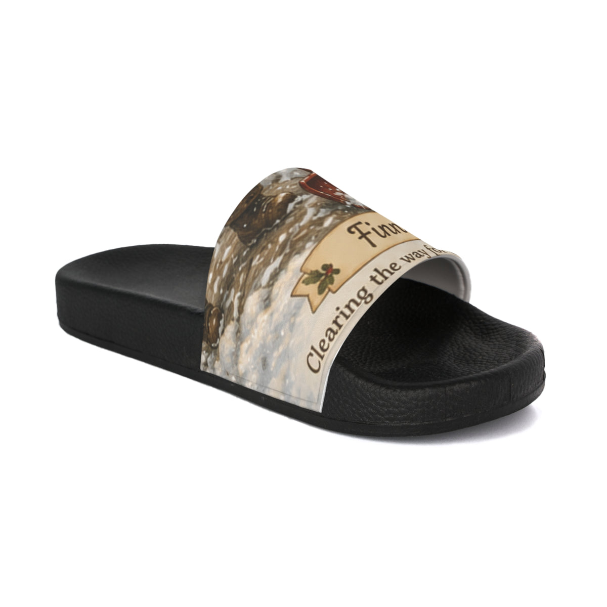 Finn’s Cozy Christmas Adventure Slide Sandals