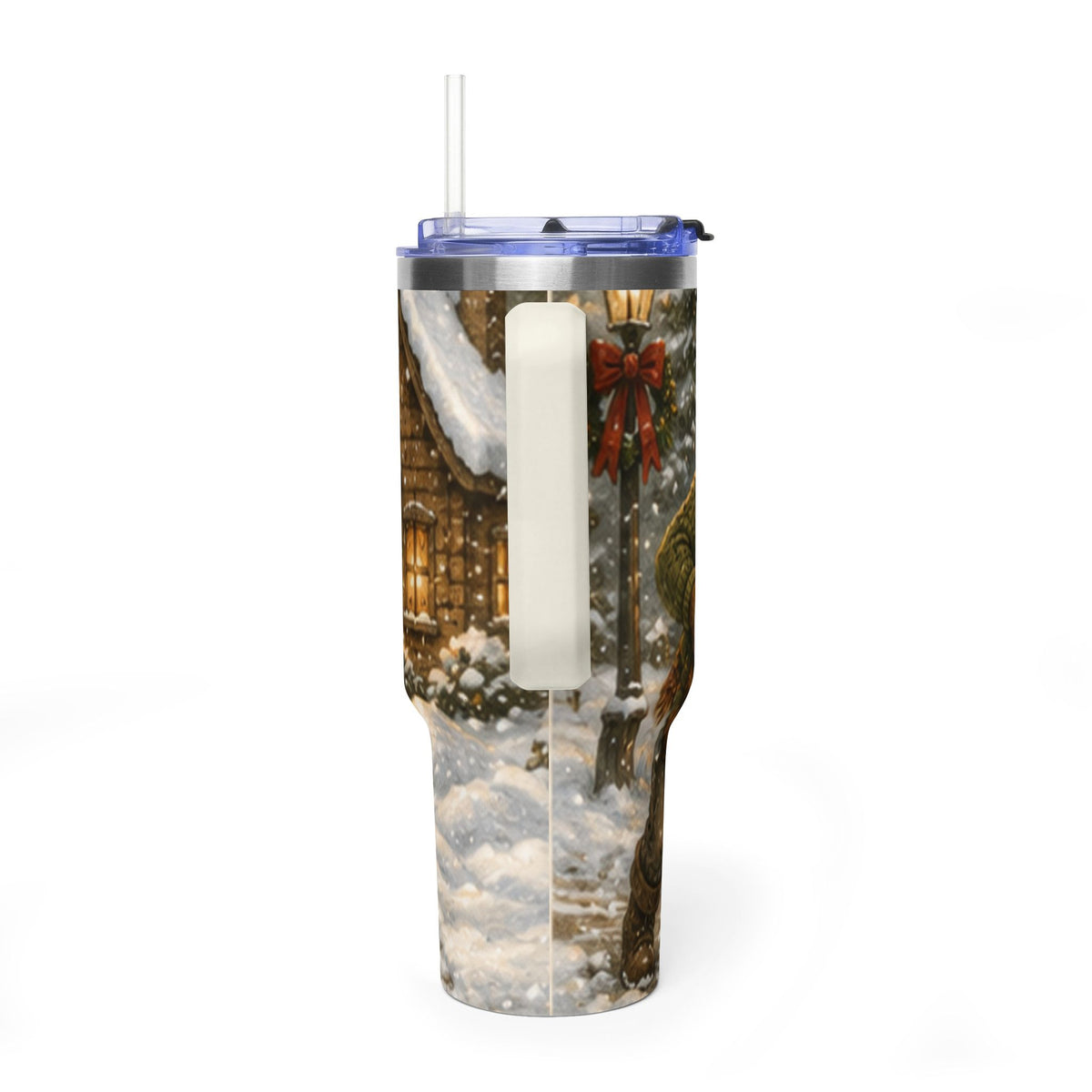 40oz Vacuum Thermal Tumbler – Insulated Travel Cup, Christmas Gift | Kozy Fox Cottage