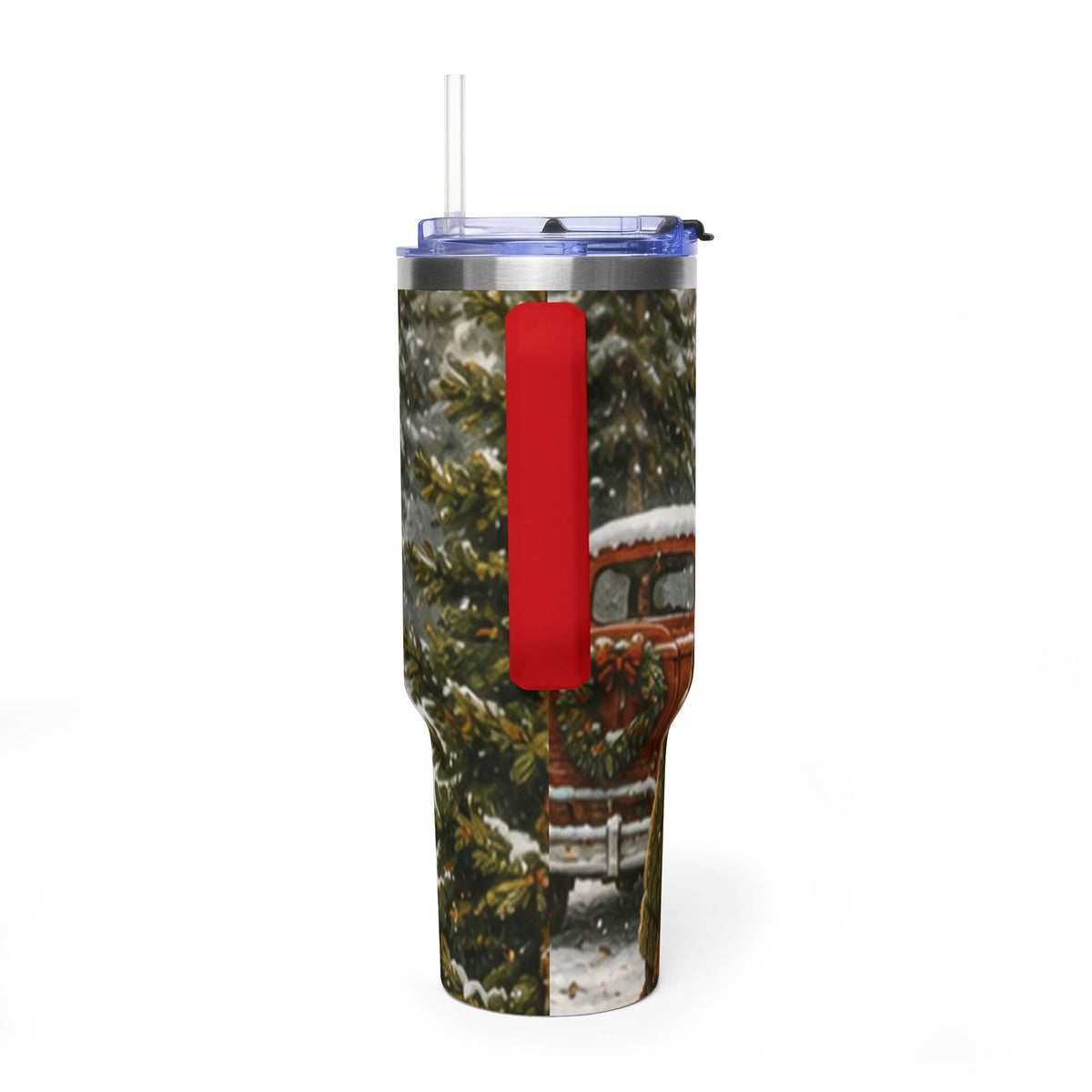 Christmas 40oz Tumbler – Insulated Holiday Travel Cup | Finn's Kozy Fox Cottage