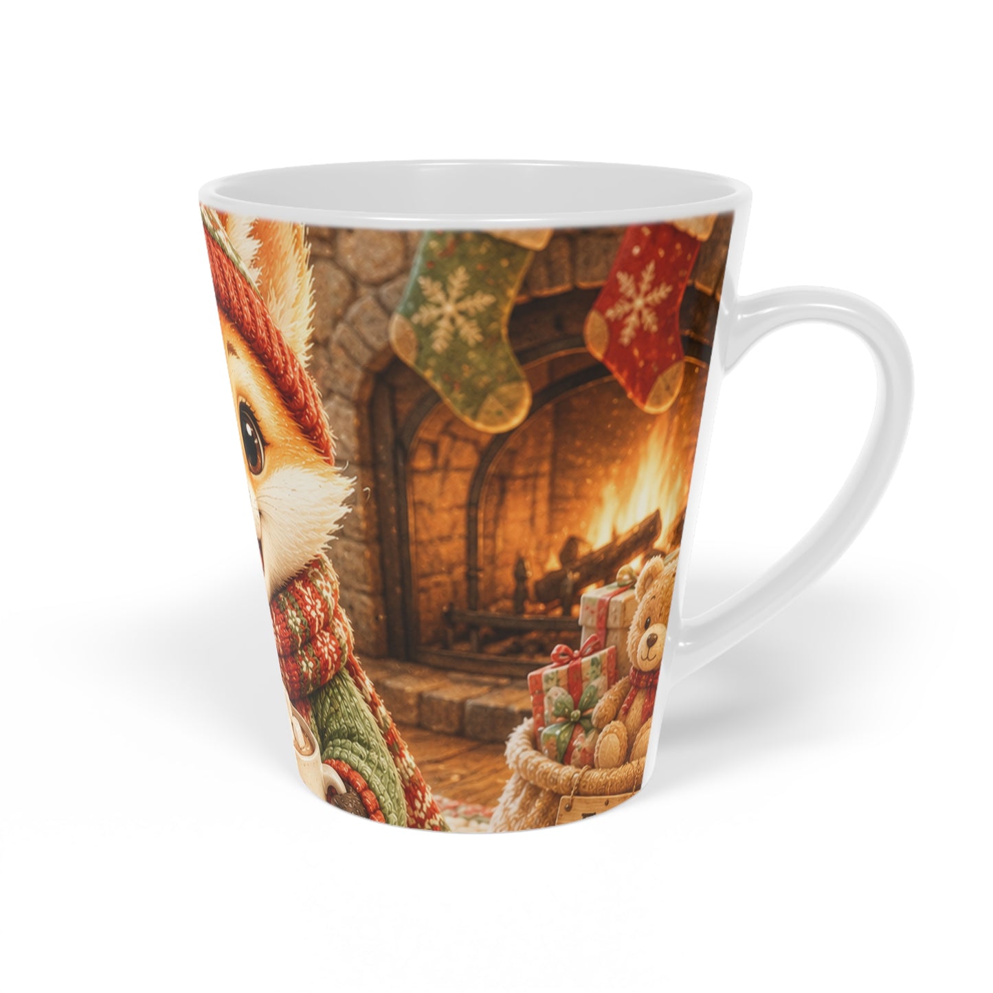 Christmas Latte Mug – Cozy Holiday Coffee Mug Gift | Lil Pip's Kozy Fox Cottage
