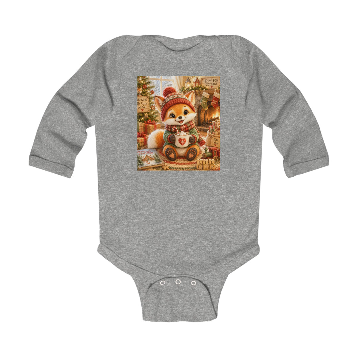 Lil Pip’s Baby’s First Christmas Long Sleeve Bodysuit