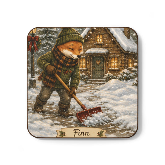Hardboard Back Coaster – Holiday Drink Coaster, Christmas Gift | Kozy Fox Cottage