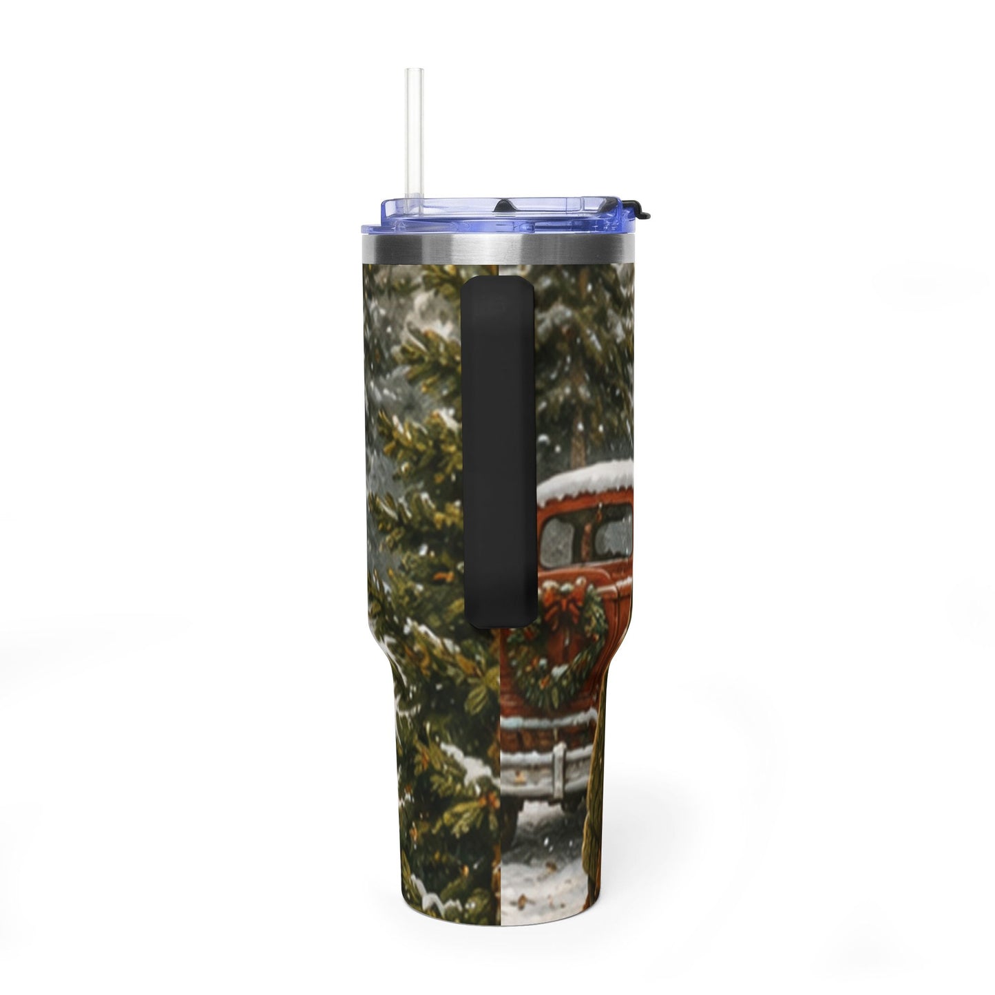 Christmas 40oz Tumbler – Insulated Holiday Travel Cup | Finn's Kozy Fox Cottage