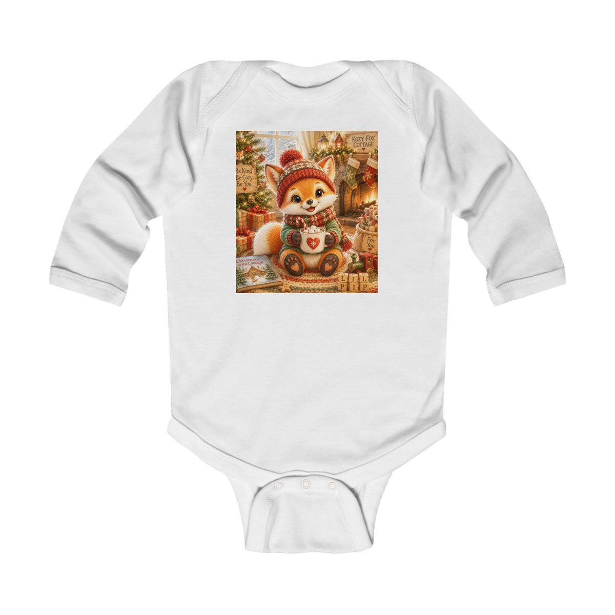 Lil Pip’s Baby’s First Christmas Long Sleeve Bodysuit