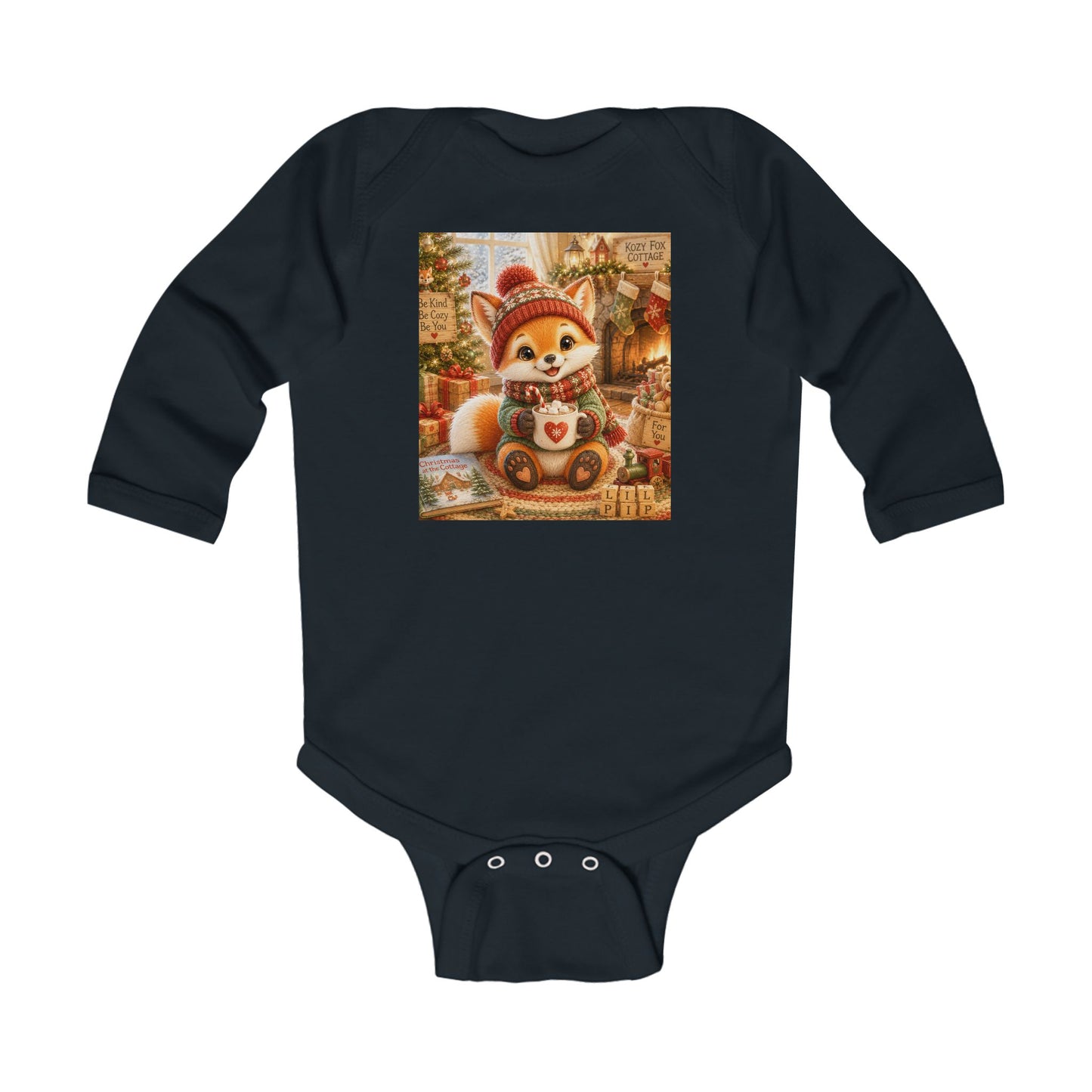 Lil Pip’s Baby’s First Christmas Long Sleeve Bodysuit