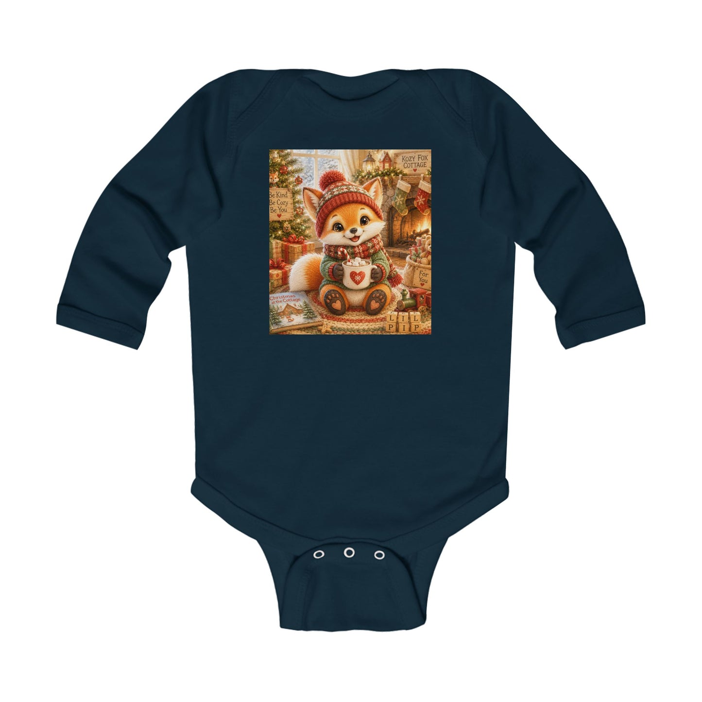 Lil Pip’s Baby’s First Christmas Long Sleeve Bodysuit