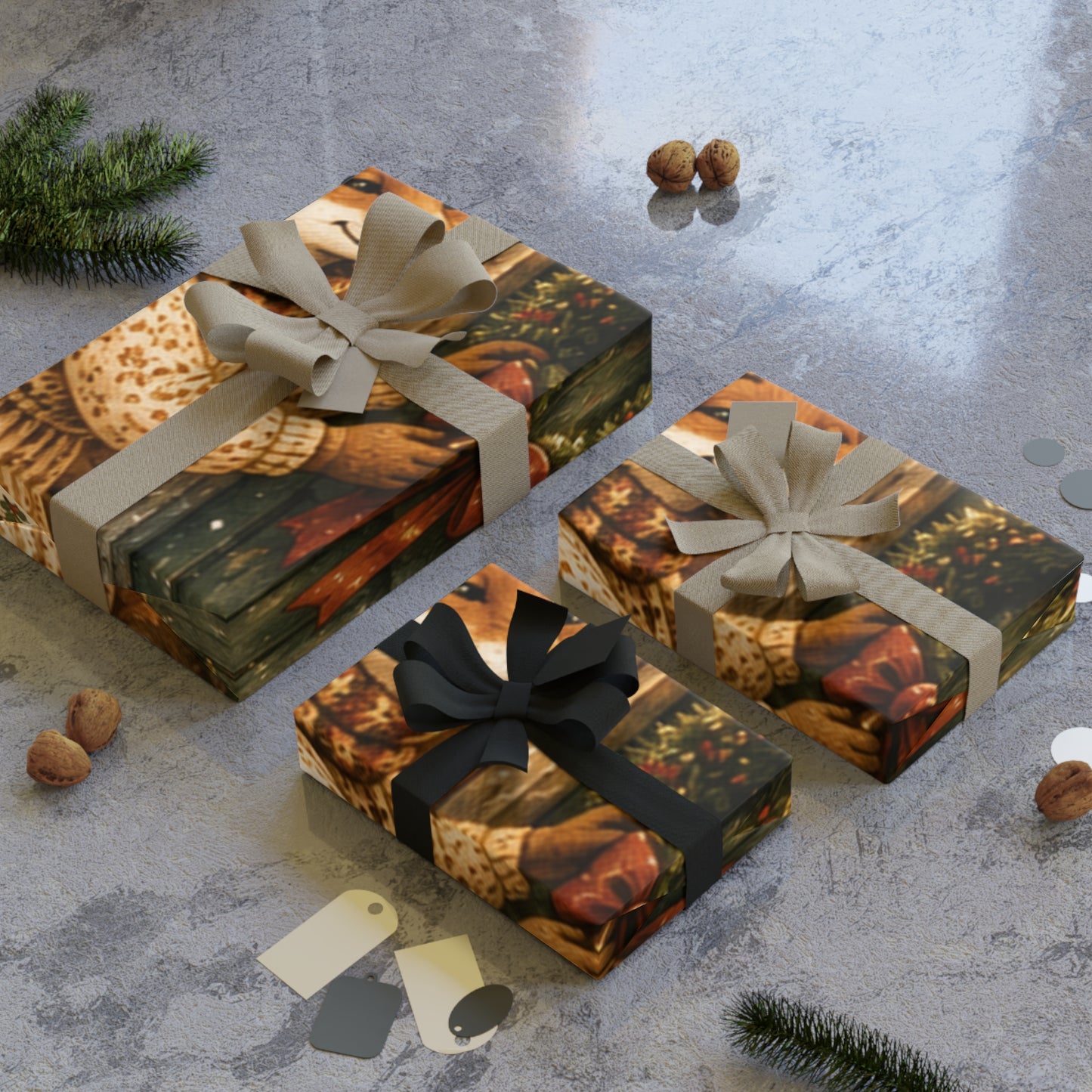 Fern’s Cozy Christmas Welcome Home Gift Wrapping Paper