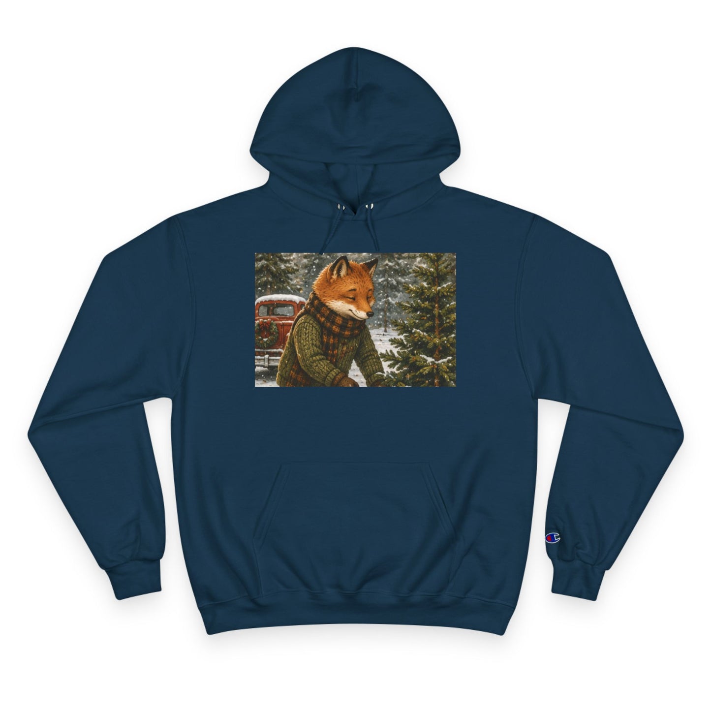 Finn’s Cozy Christmas Tree Adventure Champion Hoodie