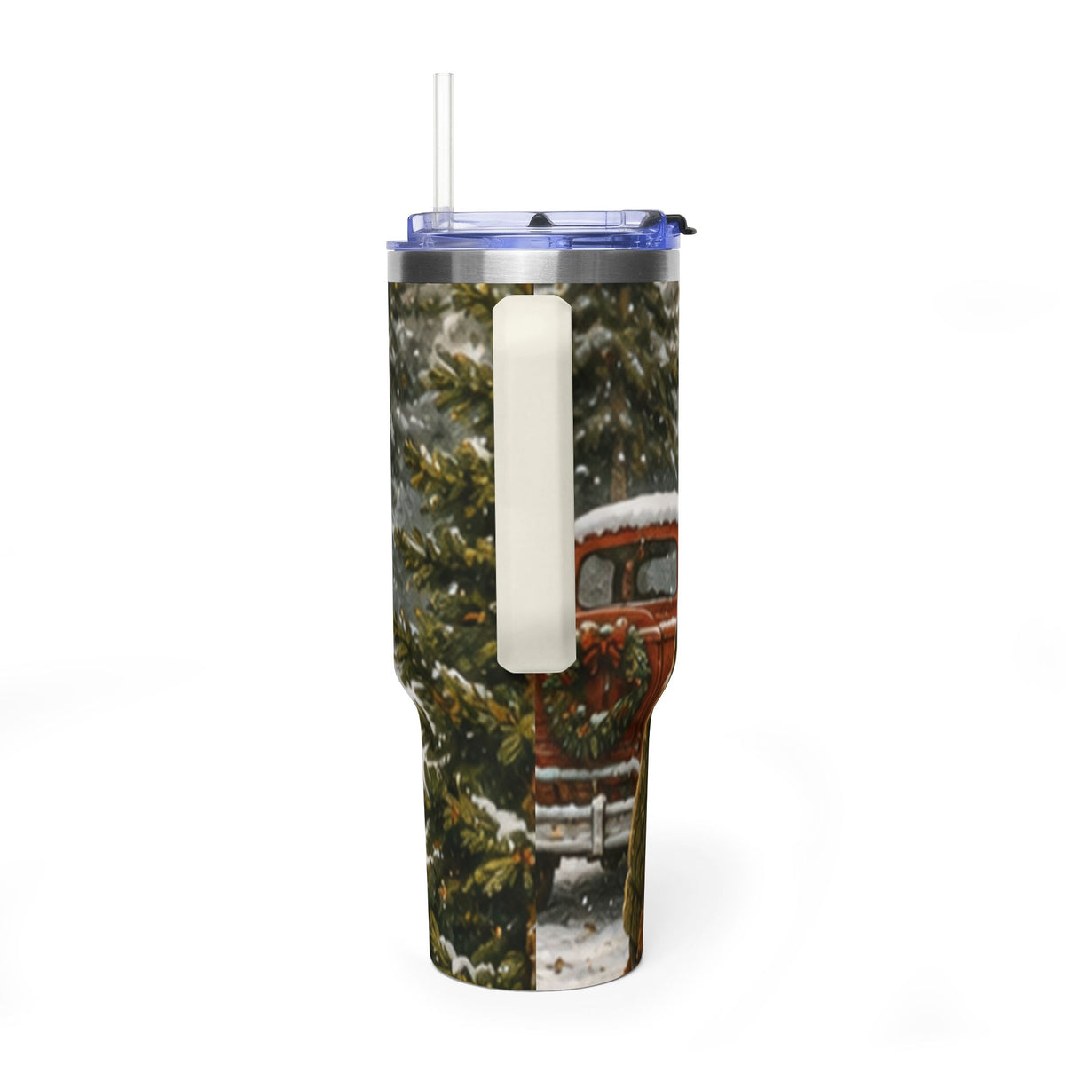 Christmas 40oz Tumbler – Insulated Holiday Travel Cup | Finn's Kozy Fox Cottage