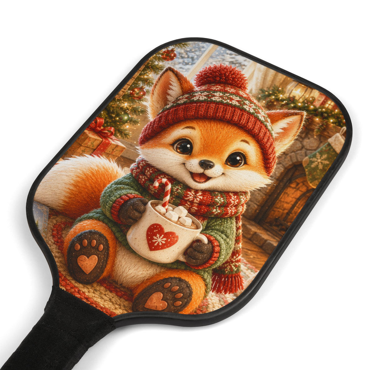 Christmas Pickleball Paddle Set – Holiday Gift for Pickleball Players | Lil Pip's Kozy Fox Cottage