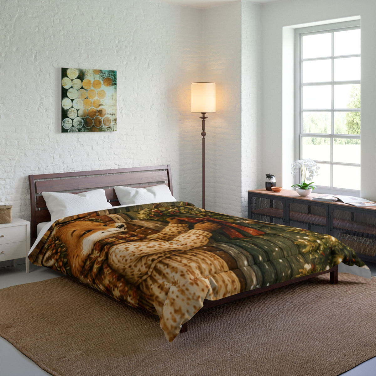 Christmas Comforter – Cozy Welcome Home Holiday Bedding | Fern's Kozy Fox Cottage