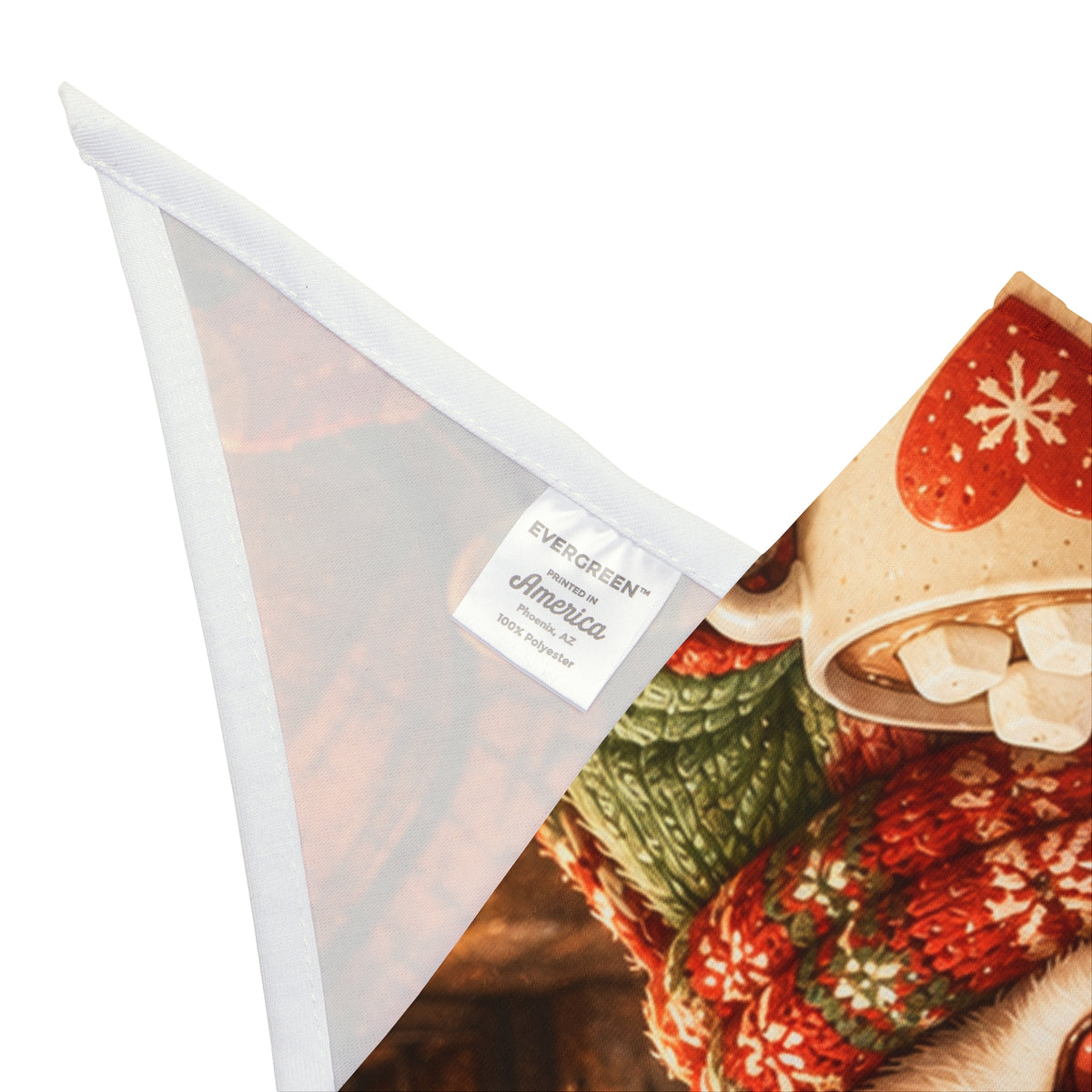 Christmas Pet Bandana for Dogs & Cats – Festive Holiday Accessory, 2 Sizes | Lil Pip's Kozy Fox Cottage Collection