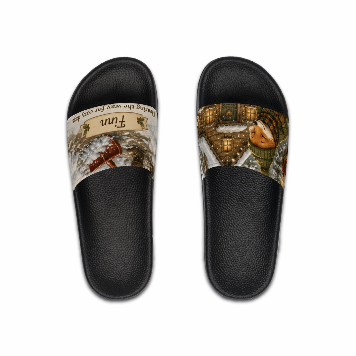 Finn’s Cozy Christmas Adventure Slide Sandals