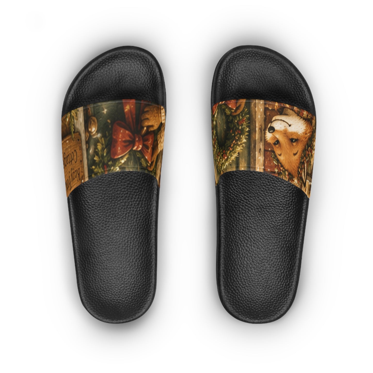 Fern’s Cozy Christmas Welcome Home Slide Sandals