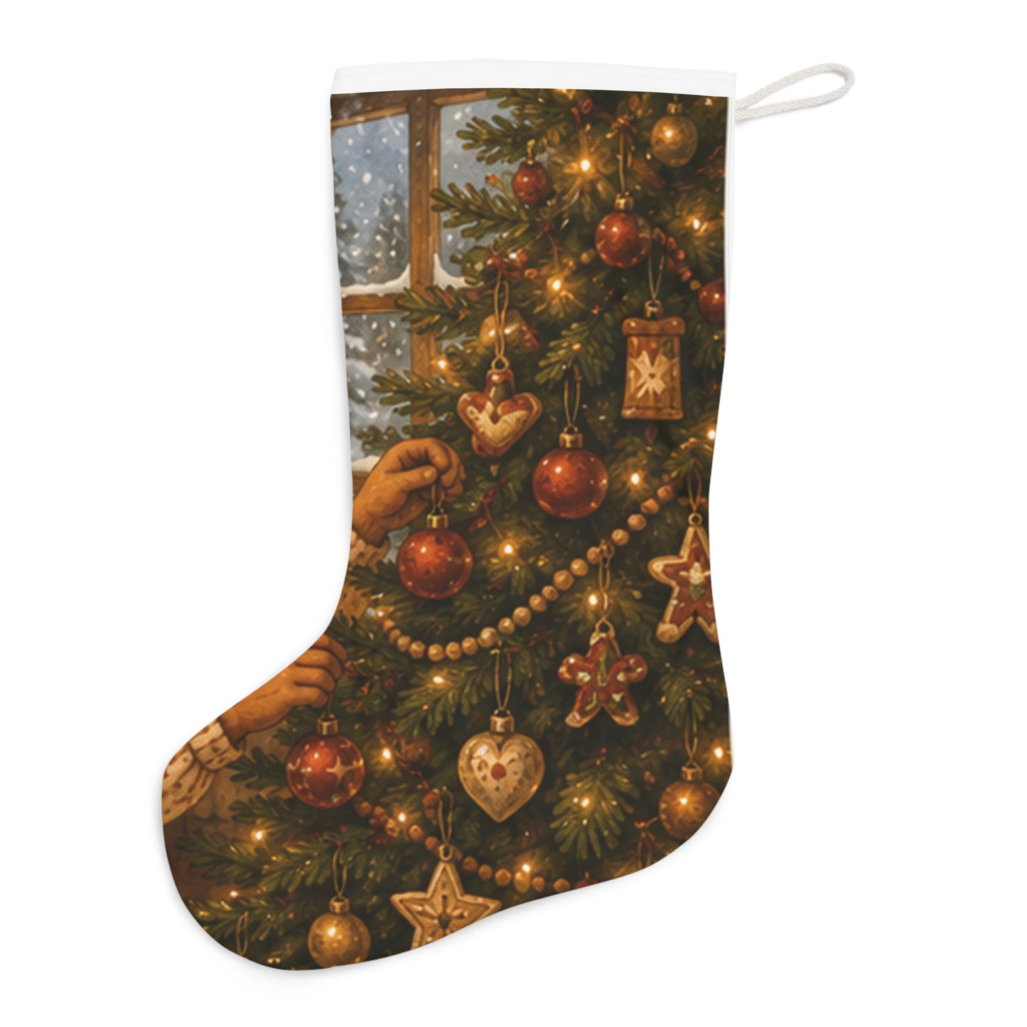 Fern’s Cozy Christmas Reversible Stocking – Fern & Tree