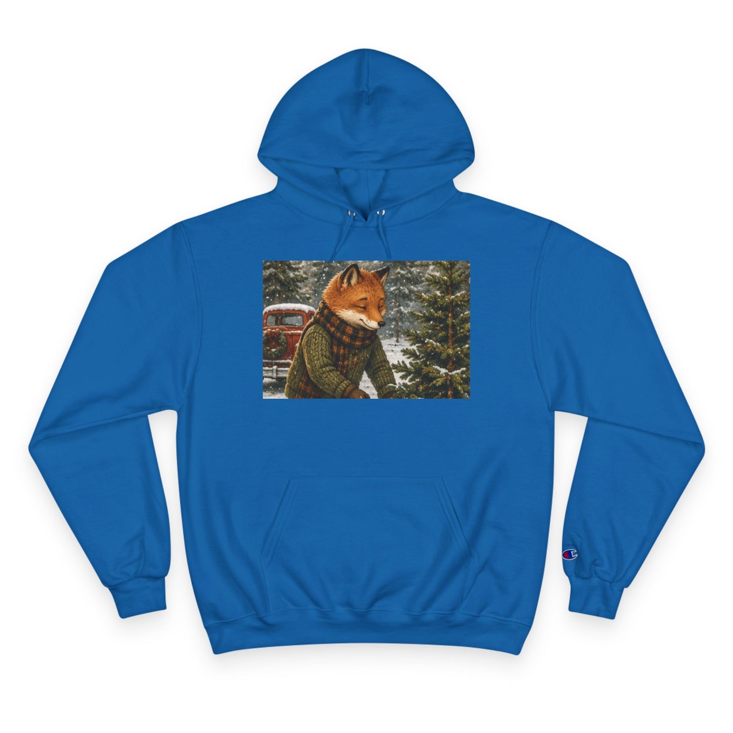 Finn’s Cozy Christmas Tree Adventure Champion Hoodie