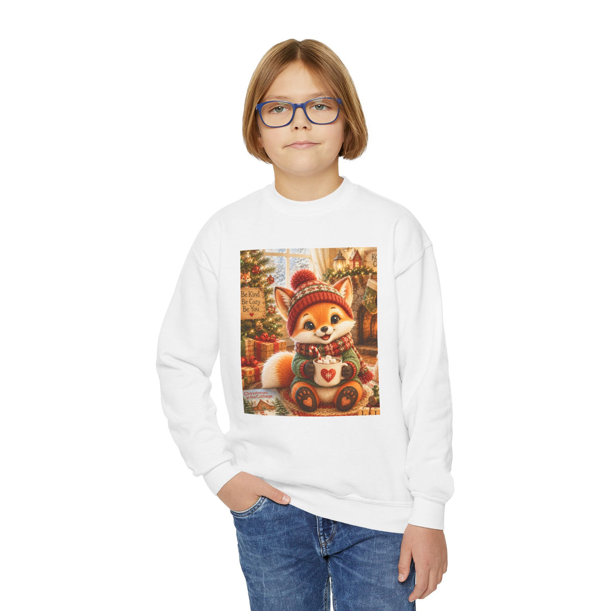 Lil Pip’s Cozy Christmas Youth Crewneck Sweatshirt