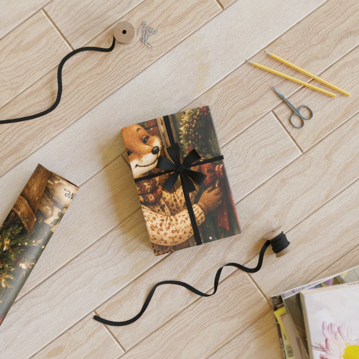 Fern’s Cozy Christmas Welcome Home Gift Wrapping Paper