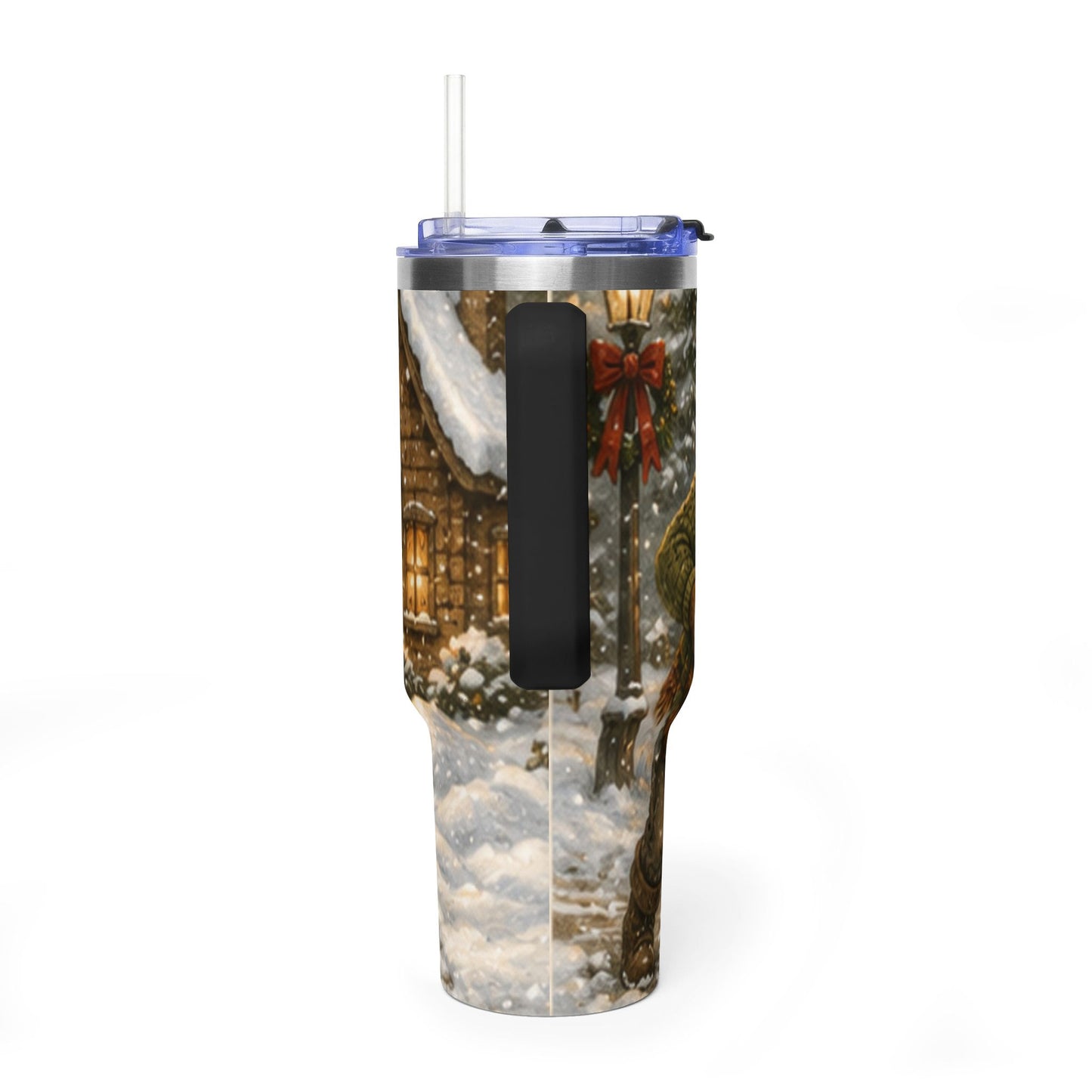 40oz Vacuum Thermal Tumbler – Insulated Travel Cup, Christmas Gift | Kozy Fox Cottage