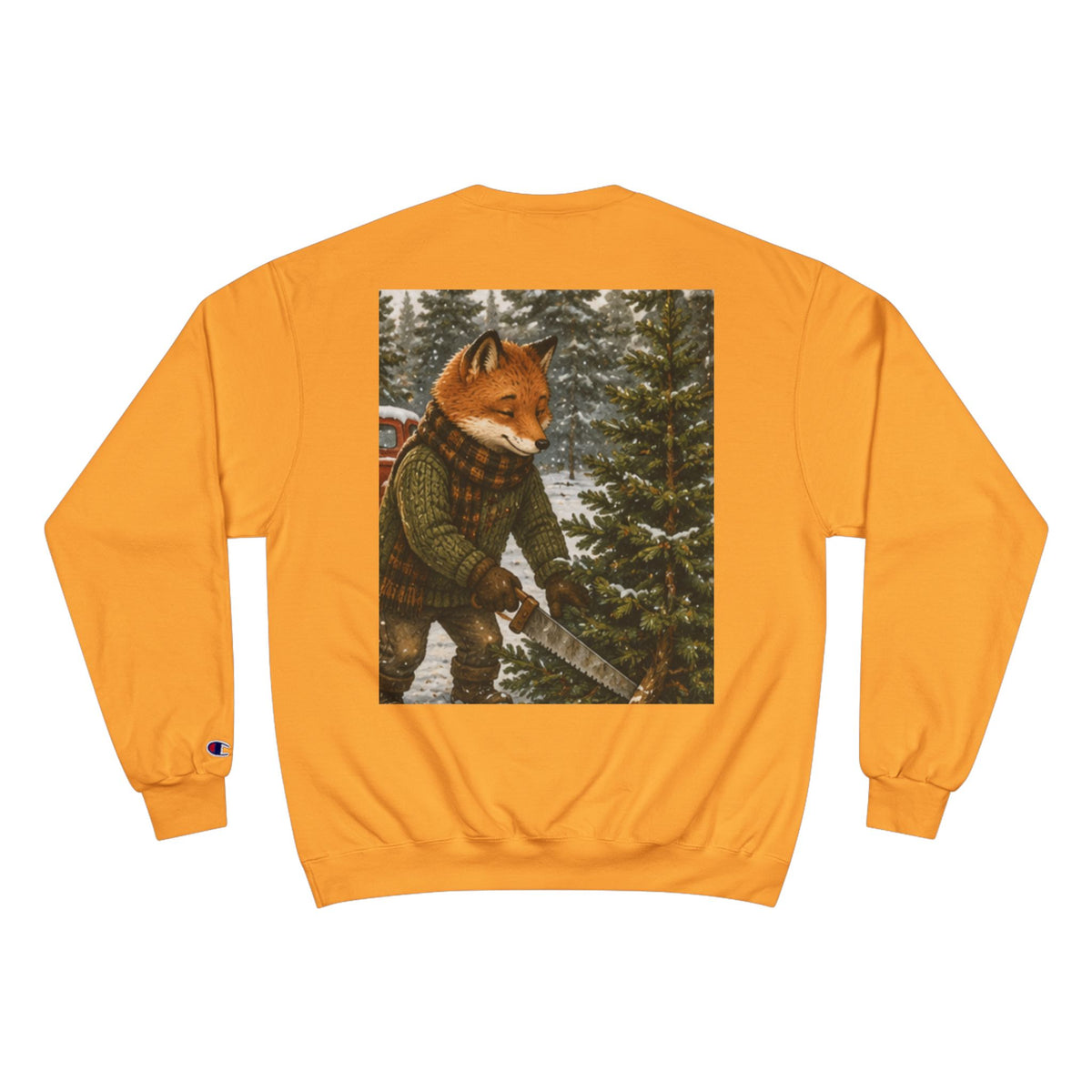 Finn’s Cozy Christmas Tree Adventure Champion Sweatshirt