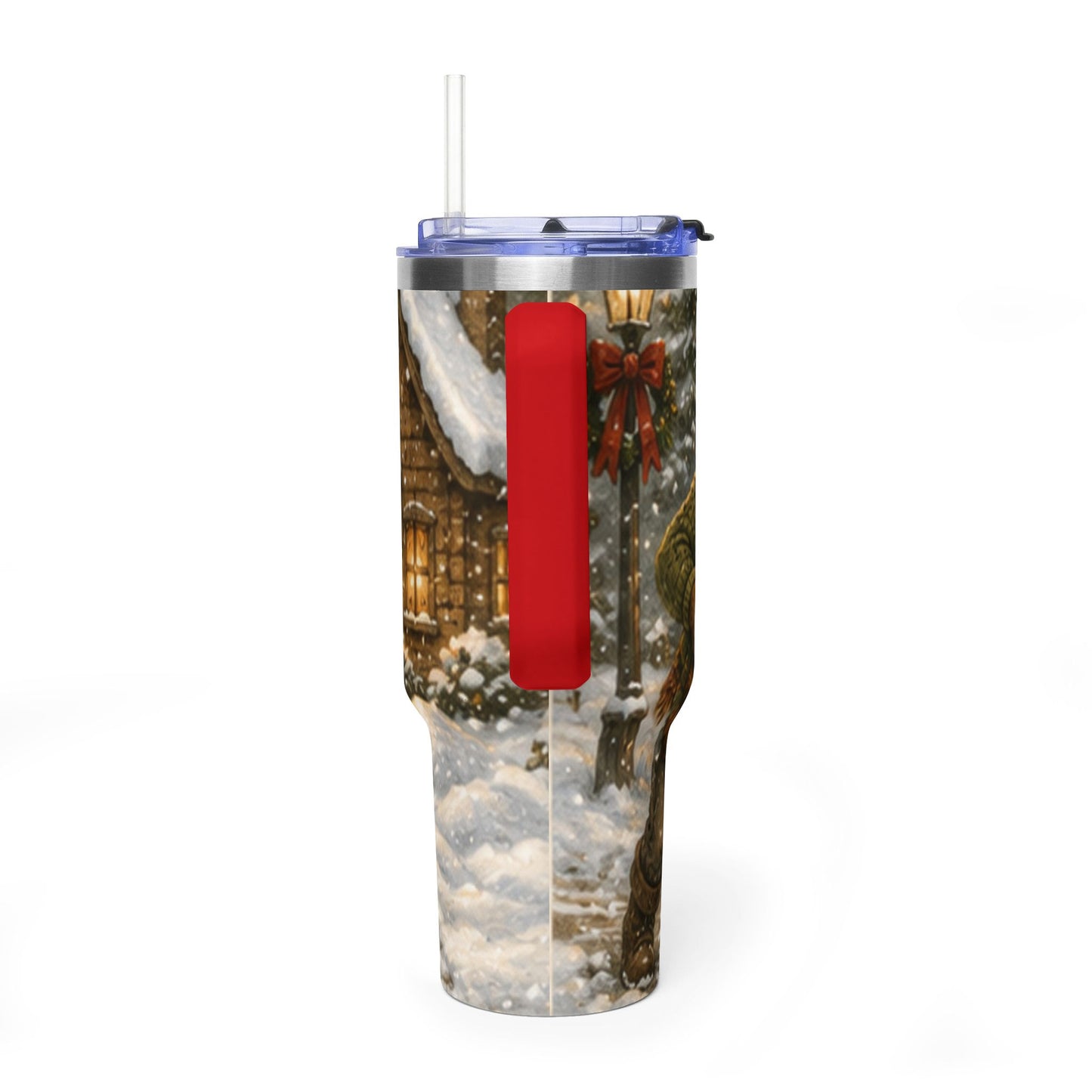 40oz Vacuum Thermal Tumbler – Insulated Travel Cup, Christmas Gift | Kozy Fox Cottage