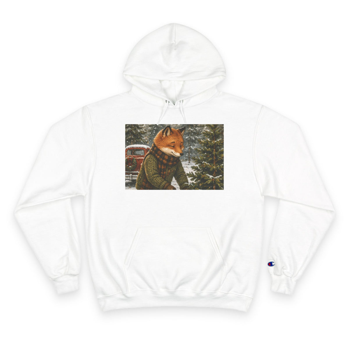 Finn’s Cozy Christmas Tree Adventure Champion Hoodie
