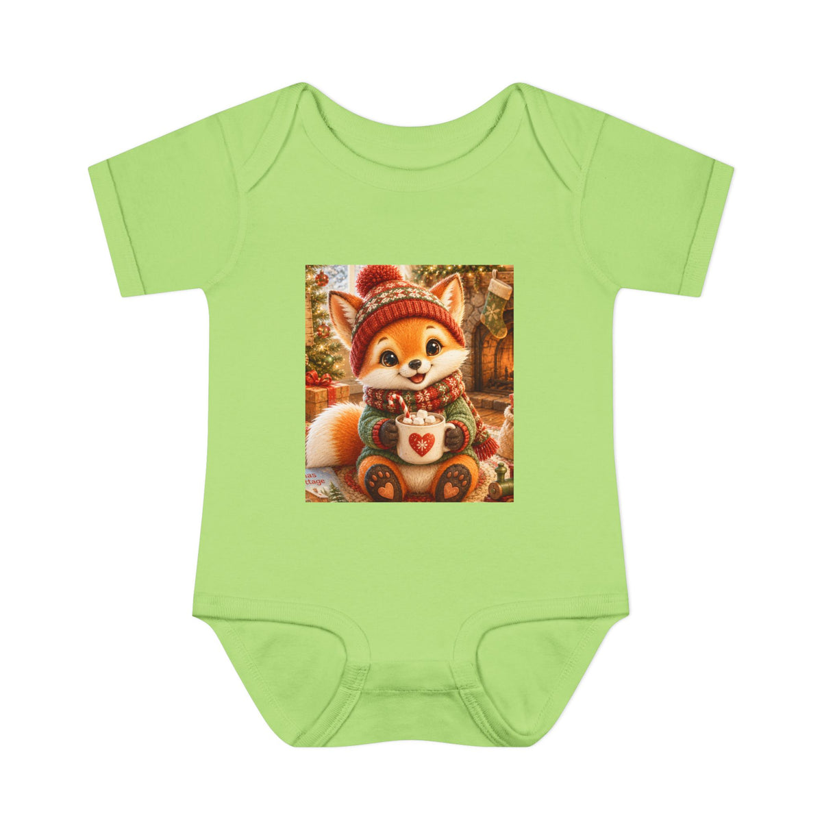 Lil Pip’s Baby’s First Christmas Short Sleeve Bodysuit