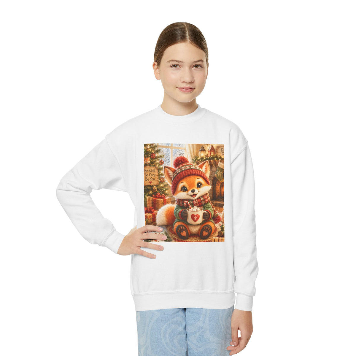 Lil Pip’s Cozy Christmas Youth Crewneck Sweatshirt